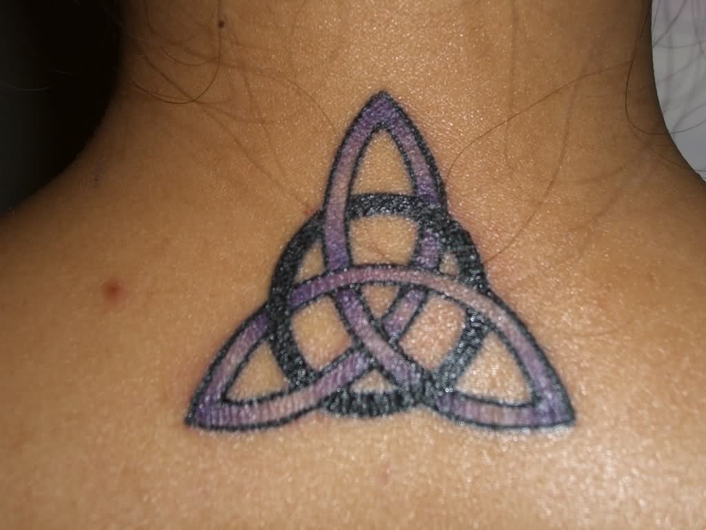 Purple Celtic Knot Tattoo Design