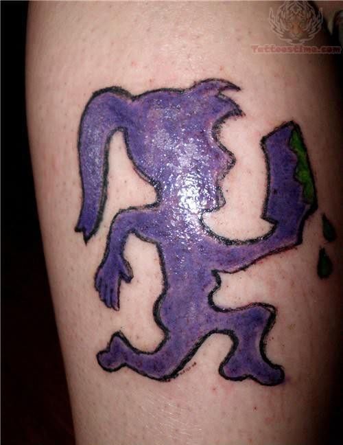 Purple ICP Girl Logo Tattoo Design