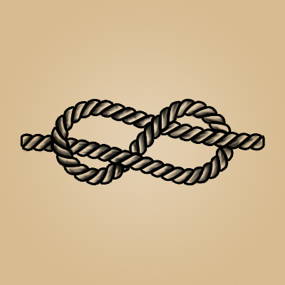 Simple Rope Knot Tattoo Design