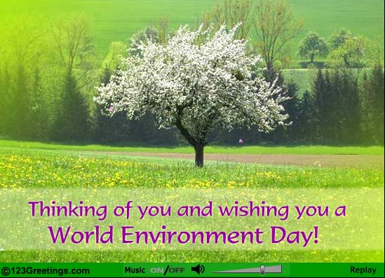 Thinking Of You And Wishing You A World Environment Day