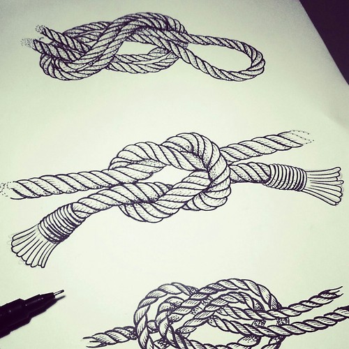 Three Rope Knots Tattoo Design