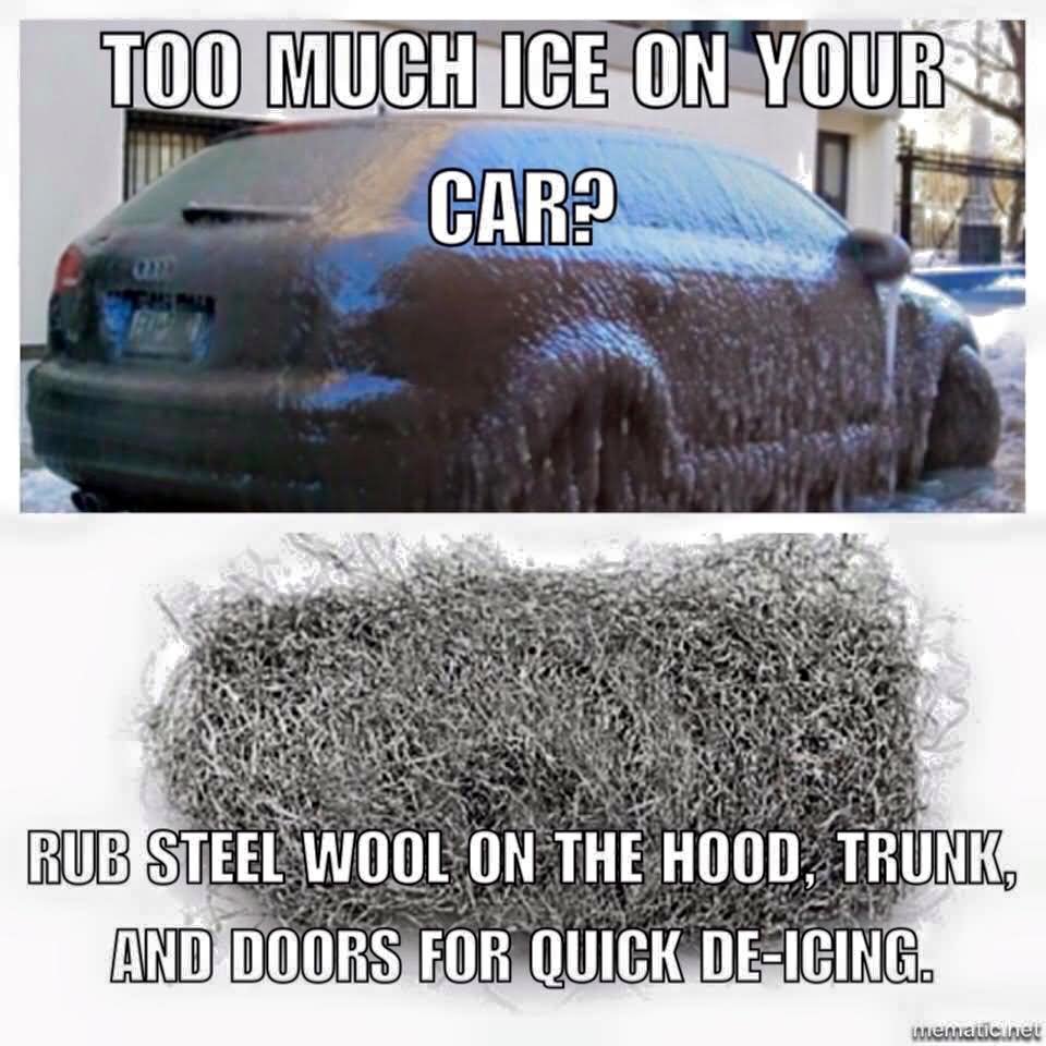 Too Much Ice On Your Car Funny Car Meme Image