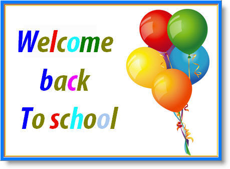 Welcome Back To School Colorful Balloons