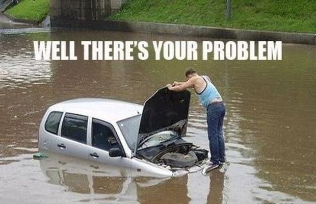 Well There's Your Problem Funny Car Meme Image For Facebook