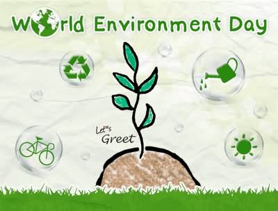 World Environment Day Let's Greet Card