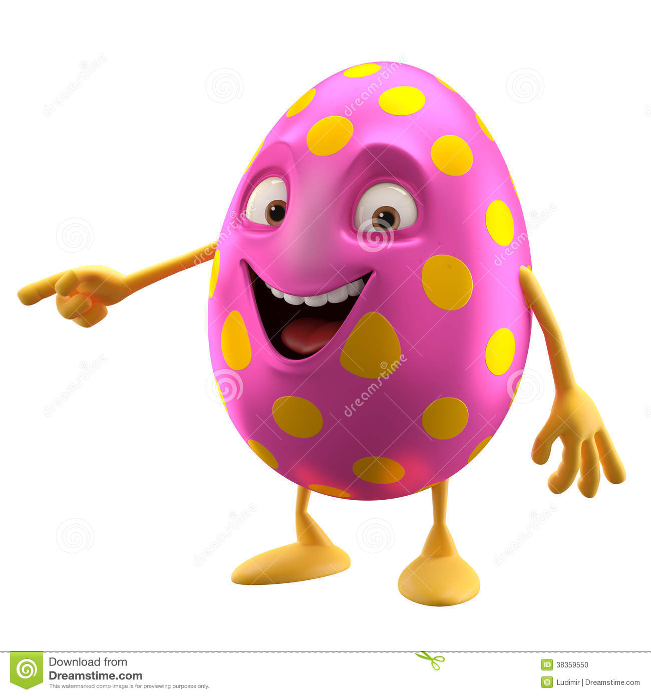 3d Smiling Cartoon Egg Funny Picture