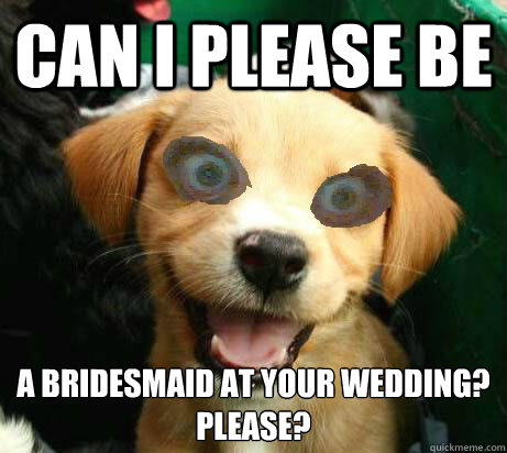 A Bridesmaid At Your Wedding Please Funny Meme Picture
