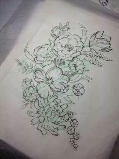 Amazing Floral Tattoo Design