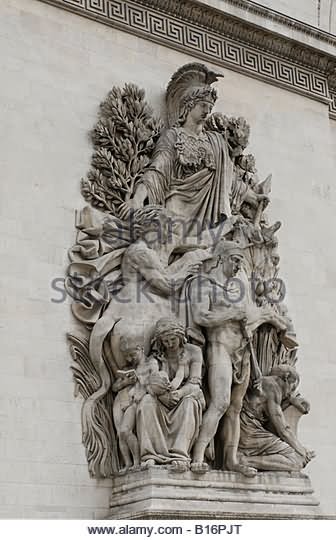 Arc de Triomphe Arch Of Triiumph Statues Closeup Picture