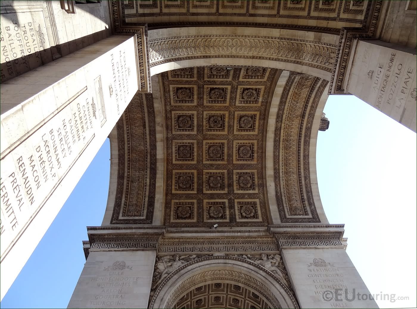Arches Inside The Arc de Triomphe