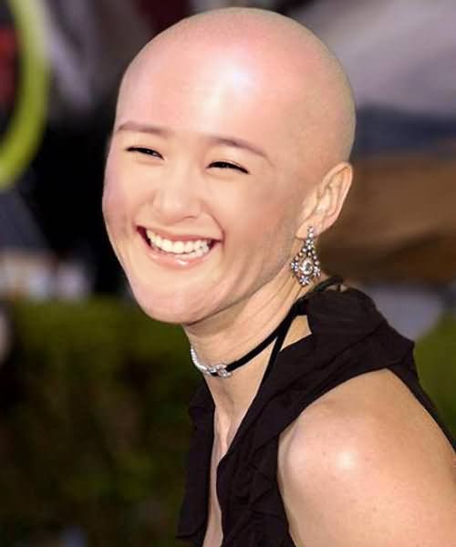 Bald Cameron Diaz Funny Photoshopped Picture For Facebook