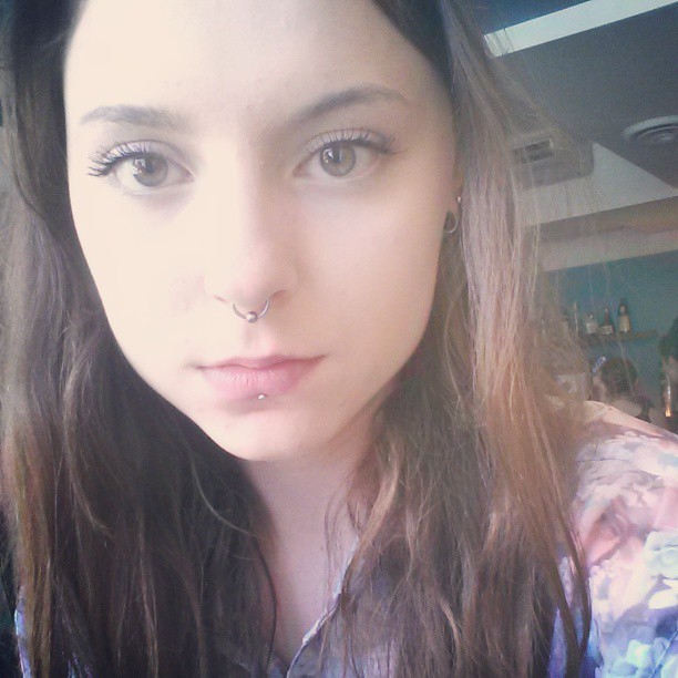 Bead Ring Septum And Center Labret Piercing