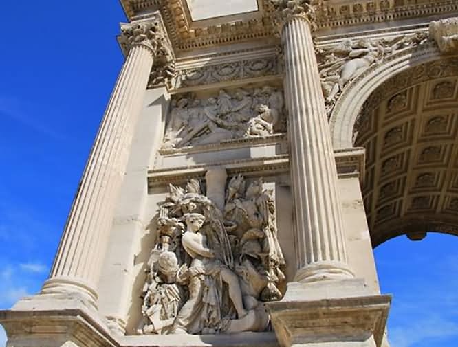 Beautiful Art On Arc de Triomphe