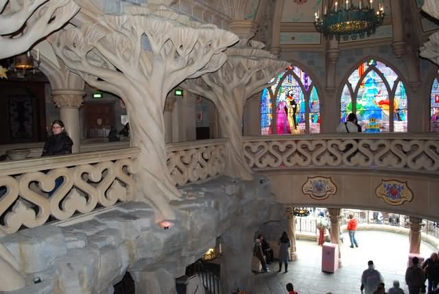 Beautiful Art Work Inside Disneyland Paris Castle