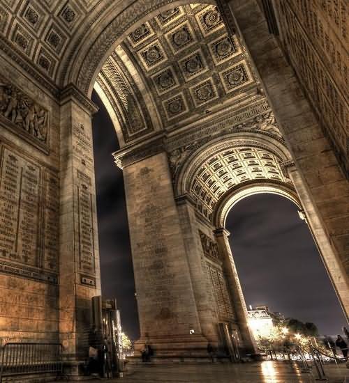 Beautiful Inside View Of Arc de Triomphe