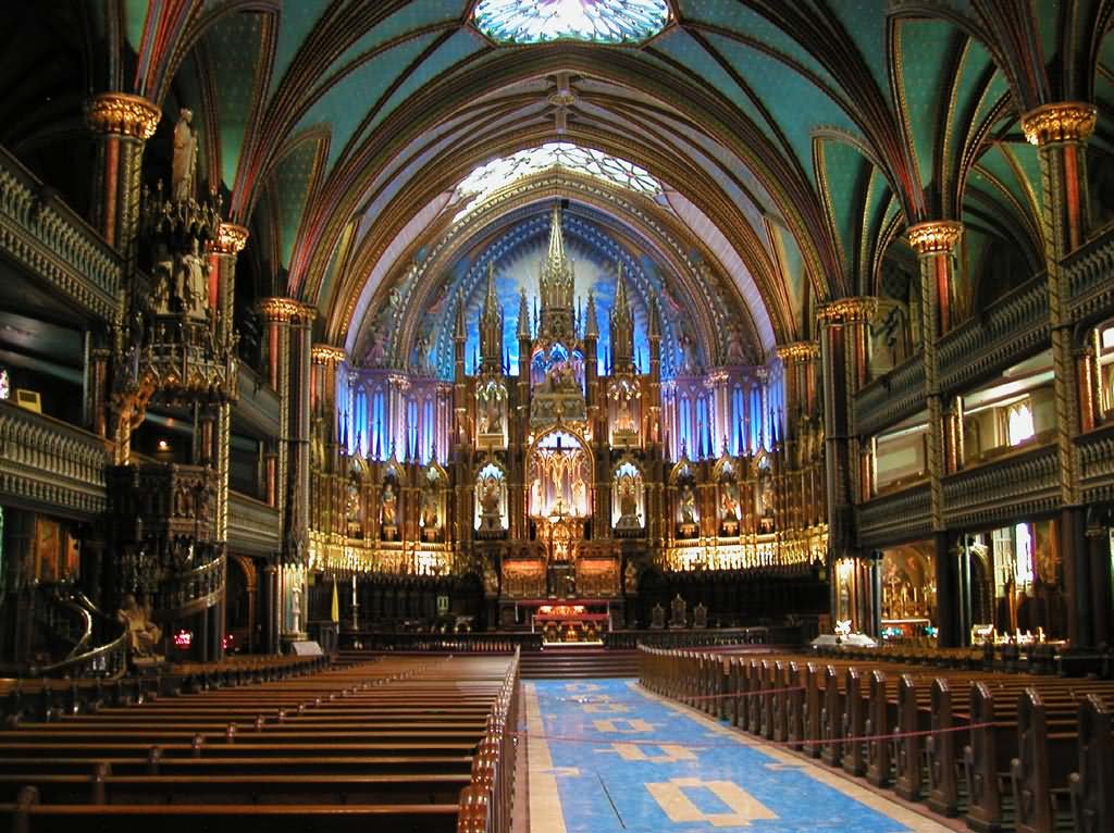 Beautiful Interior Of Notre Dame de Paris