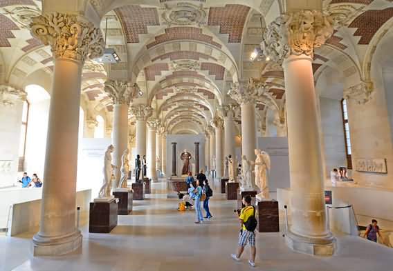 Beautiful Interior Of The Louvre Musuem