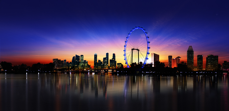 Beautiful Singapore Flyer Panorama View Picture