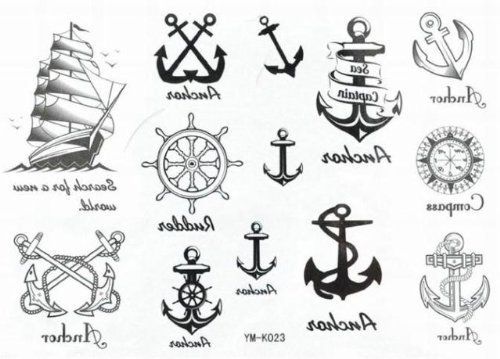 Ongebruikt 16+ Sailor Anchor Tattoo Designs FP-02