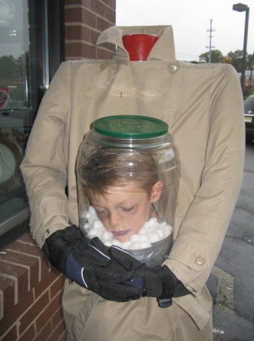 Boy Head In Jar Funny Halloween Costume Image