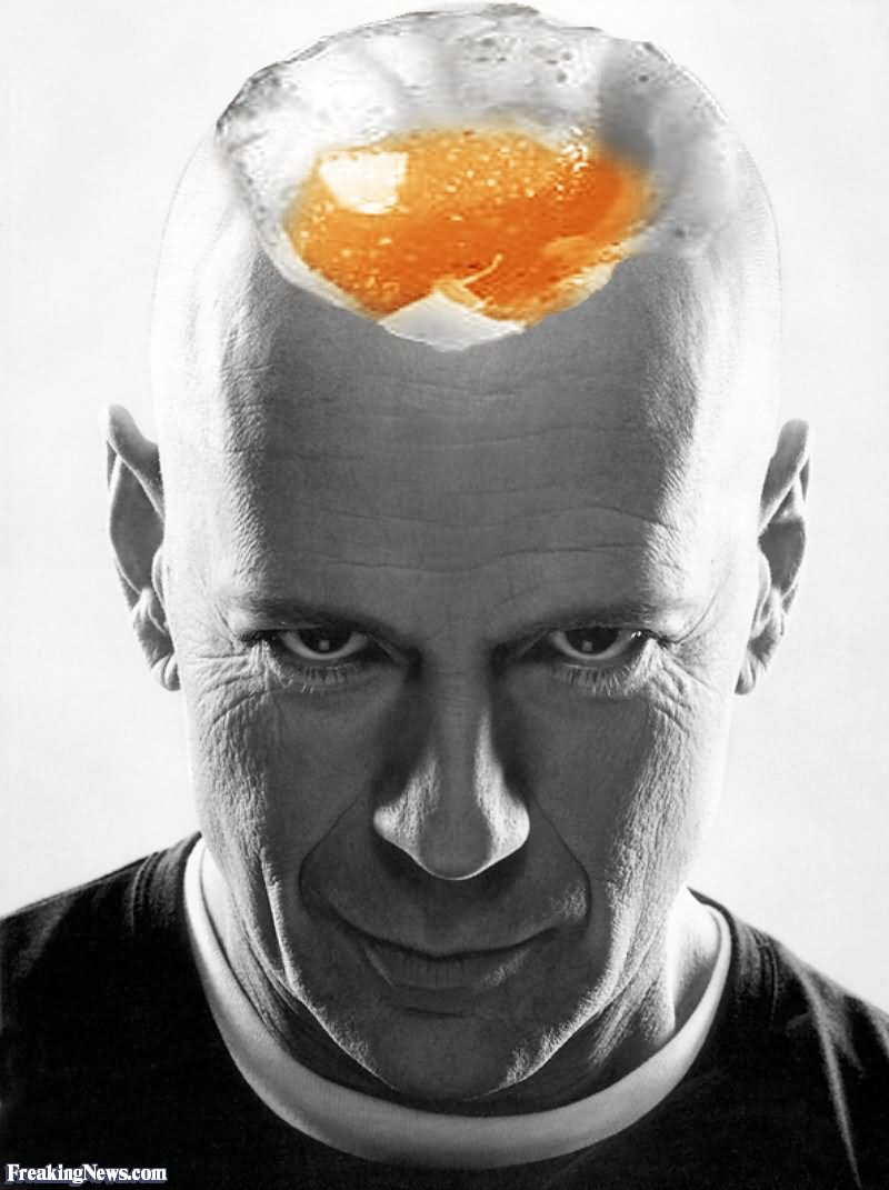 Bruce Willis Boiled Egg Head Photo For Whatsapp