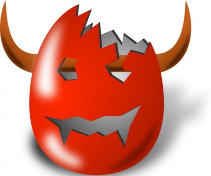 Bull Face Funny Cracked Egg Image