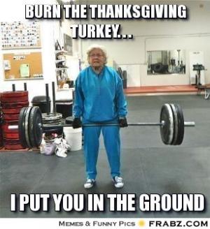 Burn The Thanksgiving Turkey I Put You In The Ground Funny Meme Picture