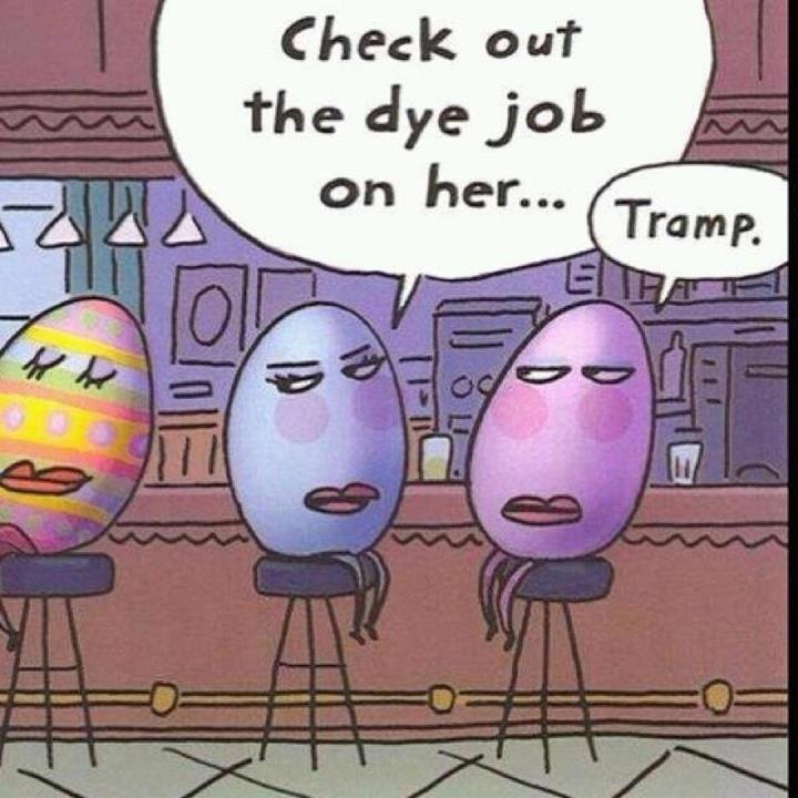 Check Out The Day Job On Her Funny Eggs Cartoon Image