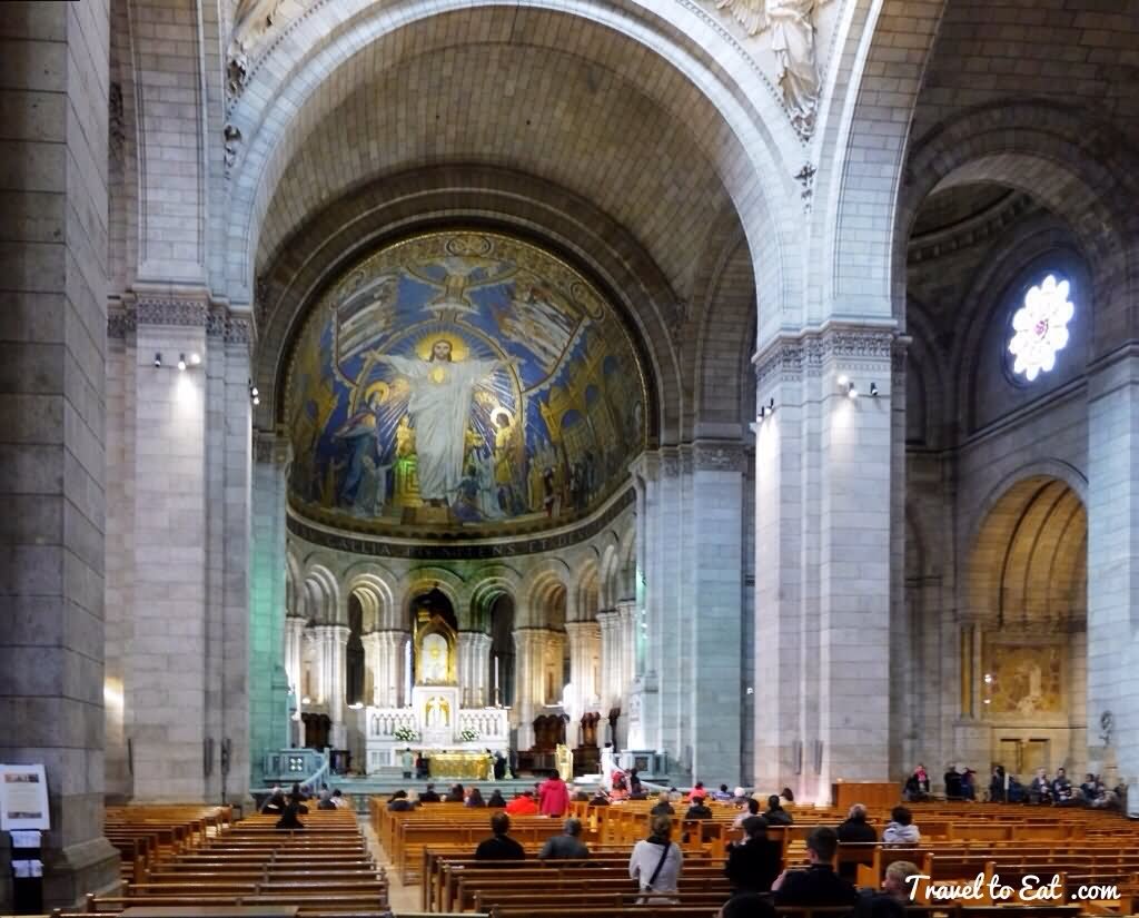 Christ In Majesity Inside Sacre-Coeur