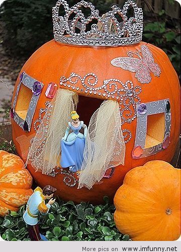 Cinderellas Pumpkin Funny Halloween Picture