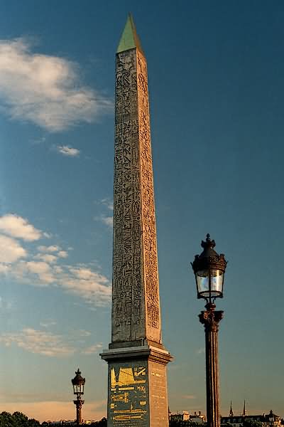 Closeup Of Obelisk At Place de la Concorde