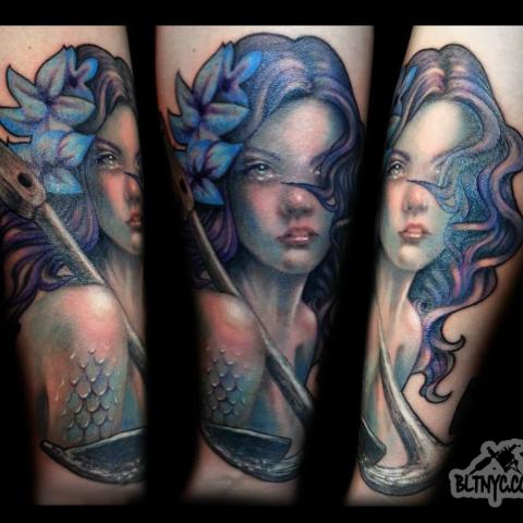 Cool Color Ink Fantasy Tattoo