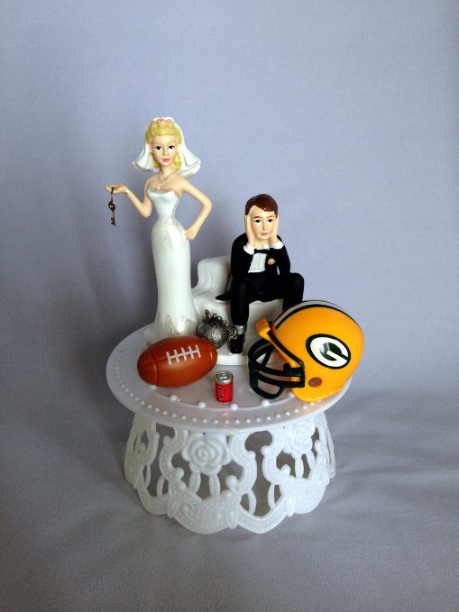 Couple With Rugby Game Kit Funny Wedding Image