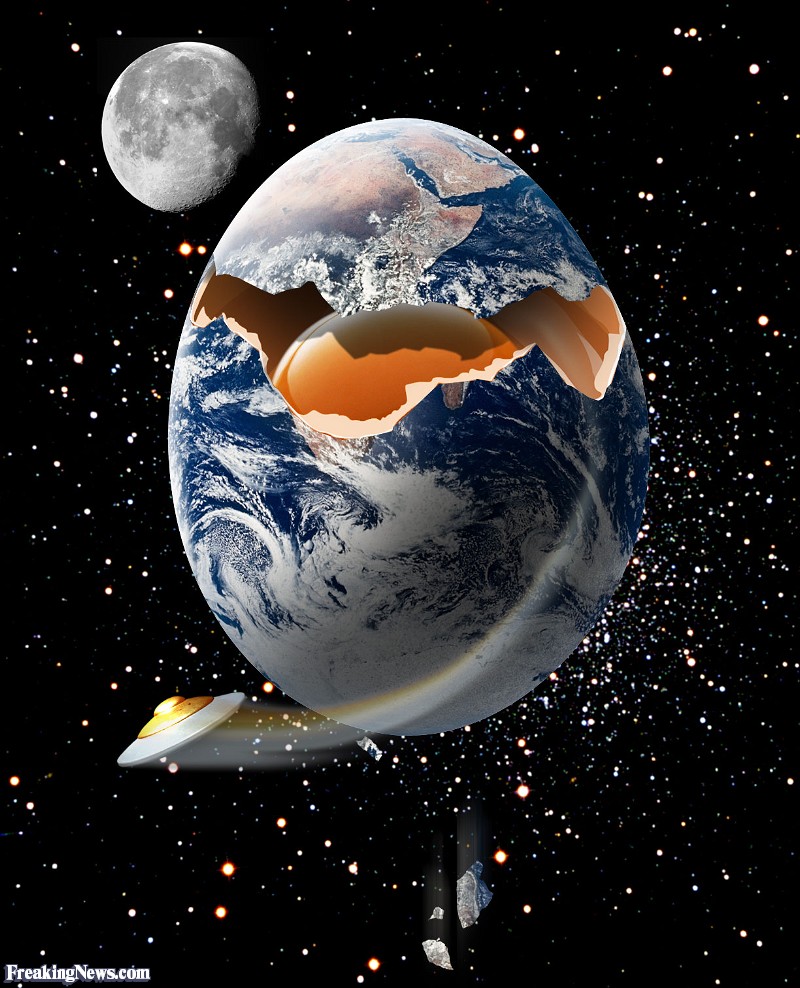 Cracked Earth Egg Funny Picture For Facebook