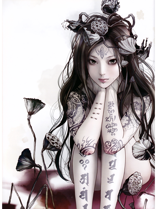 Cute Fantasy Tattoo Design by Zhang Xiaobai