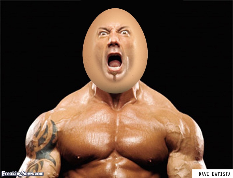 Dave Bautista Funny Egg Head Photoshop Image For Whatsapp