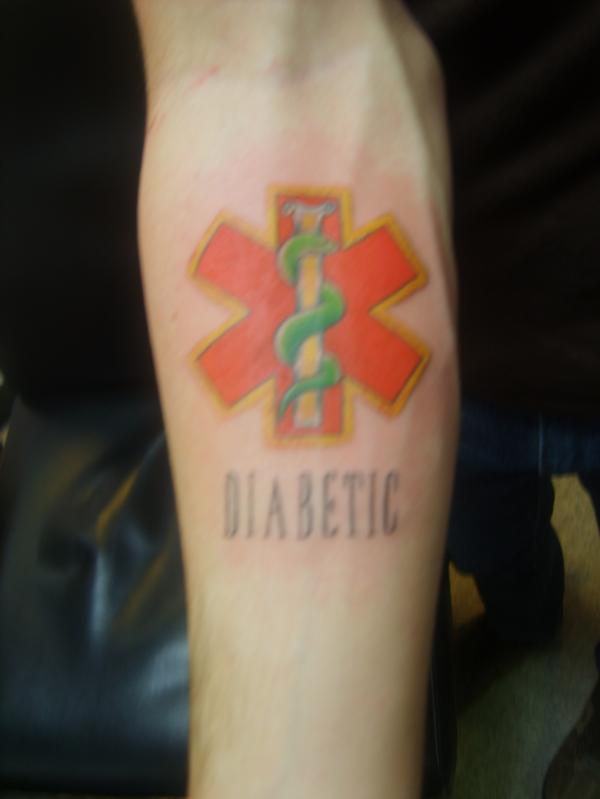 Diabetic - Medical Symbol Tattoo Design For Sleeve