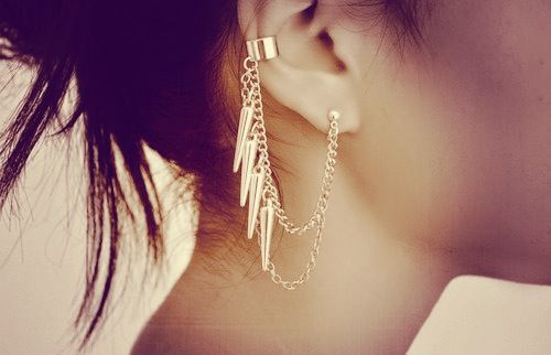 Ear Cuff Chain Piercing For Girls