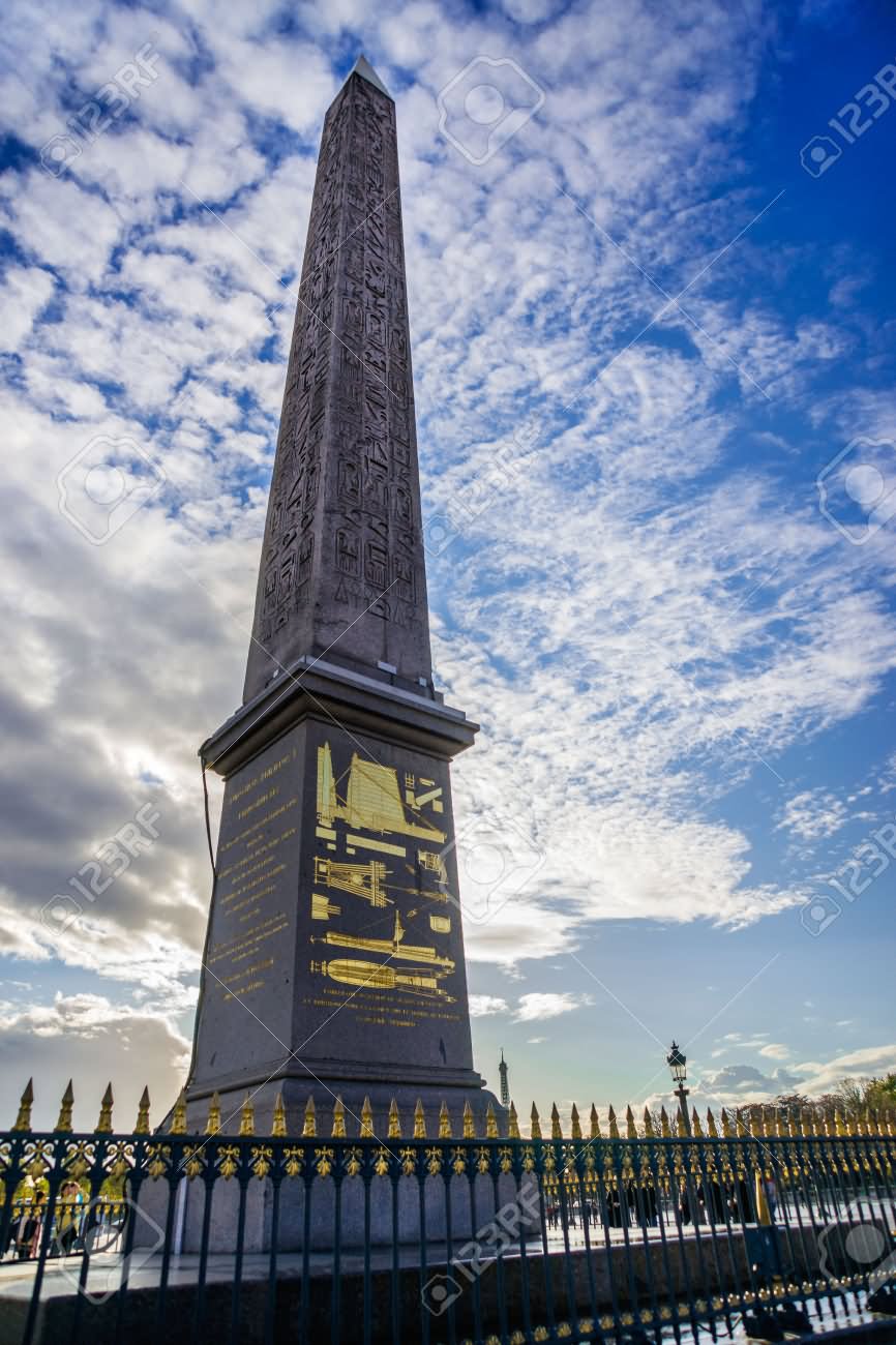 Egyptian Luxor Obelisk At Place de la Concorde, Paris