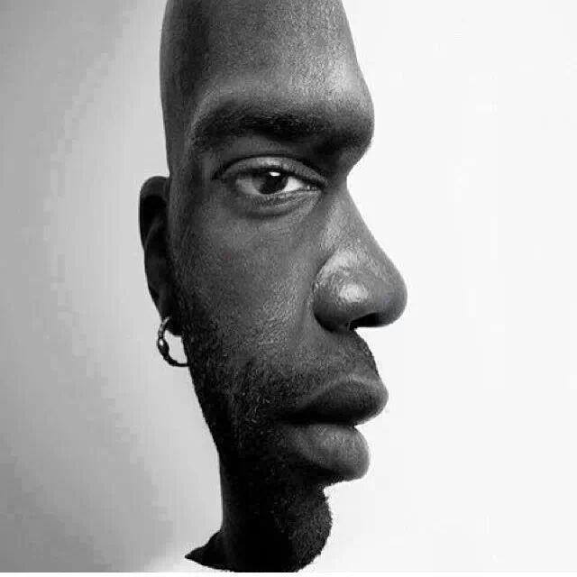 Face On Which Side Optical Illusion Picture