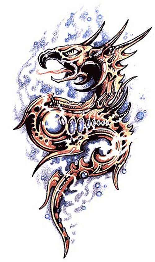 Fantasy Dragon Tattoo Design Idea