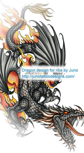 Fantasy Dragon Tattoo Design Ideas