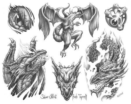 Fantasy Dragon Tattoo Designs