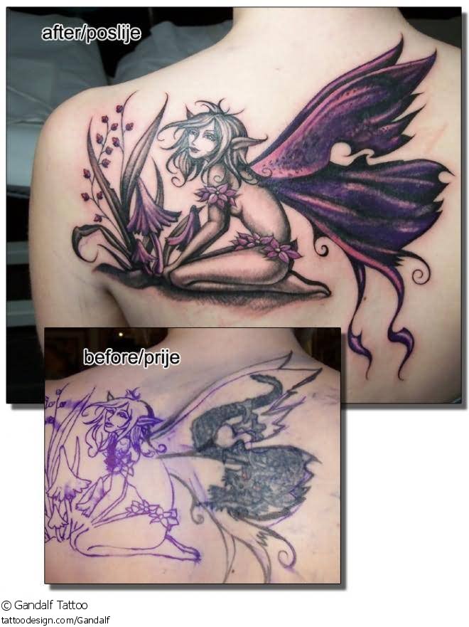 Fantasy Fairy Tattoo Design