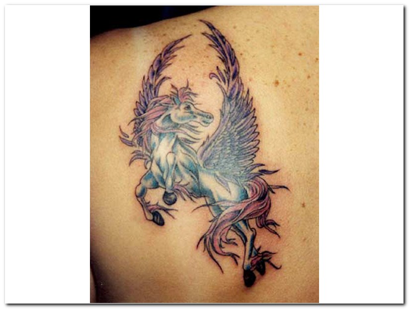 Fantasy Fairy Tattoo On Left Back Shoulder