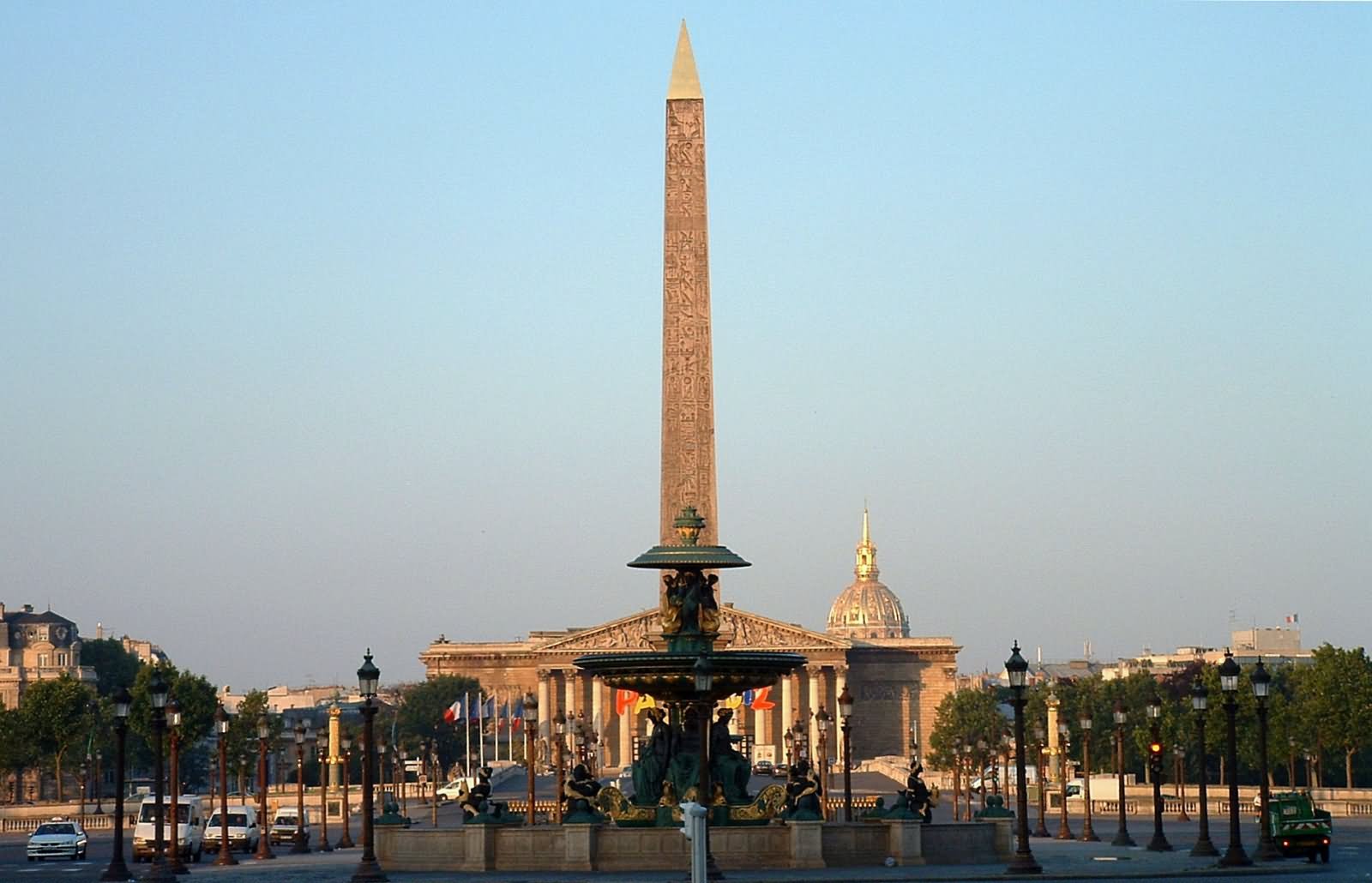 Fountain And Obelisk At Place de la Concorde