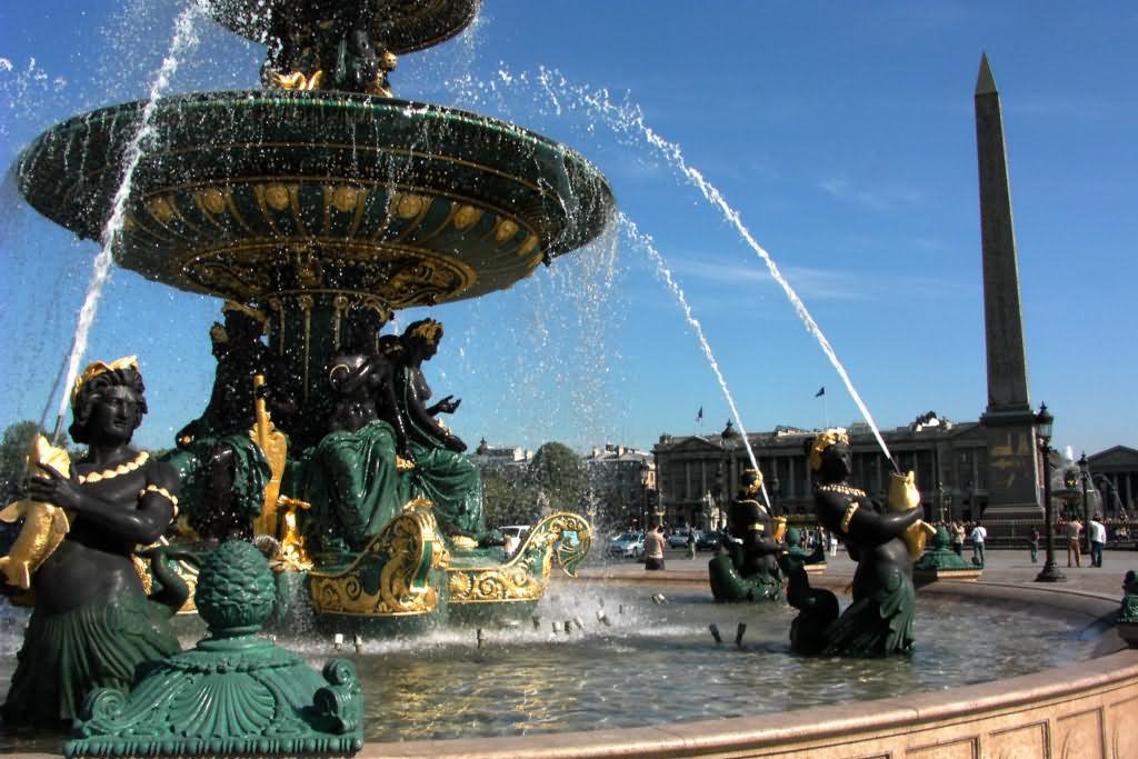 Fountain At Place de la Concorde, Paris