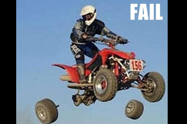 Four Wheel Bike Jump Sports Funny Fail Picture For Whatsapp