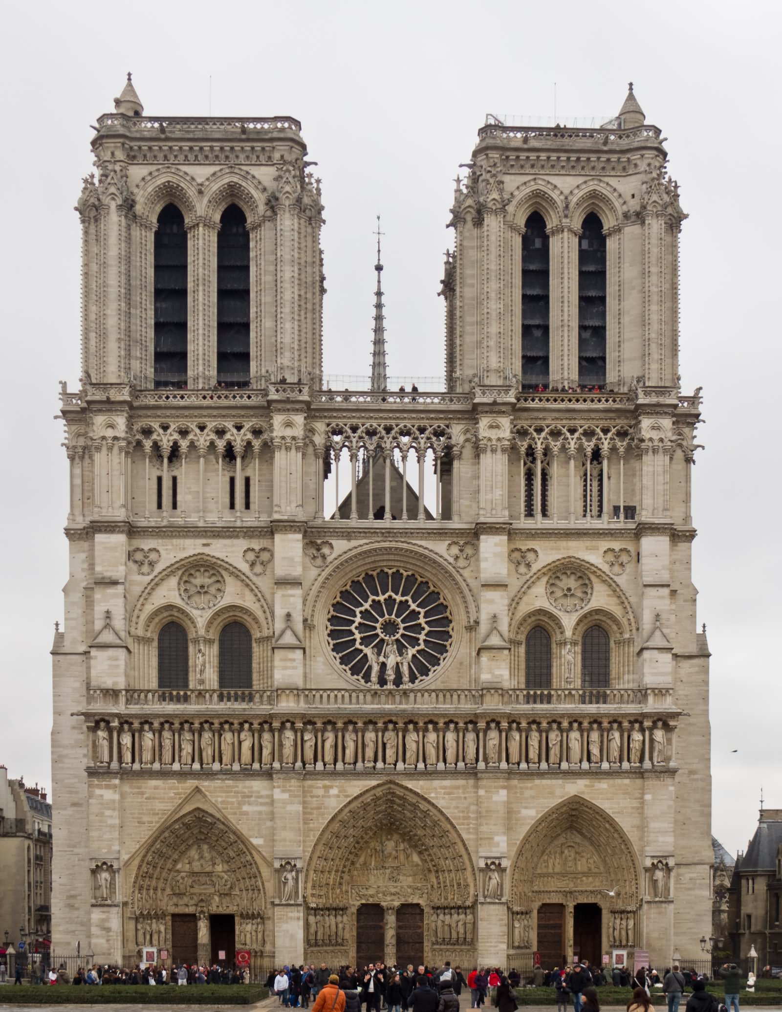 Front Picture Of Notre Dame de Paris