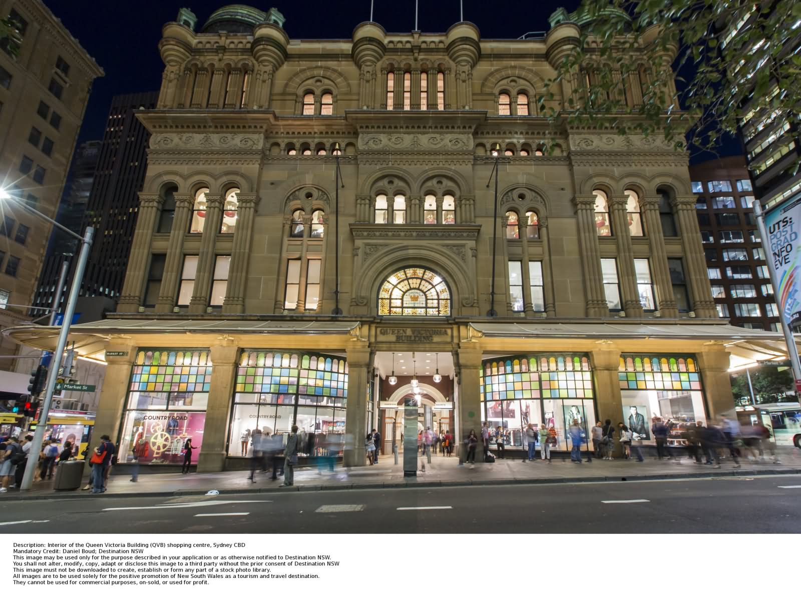 Front Picture Of Queen Victoria Building Night View